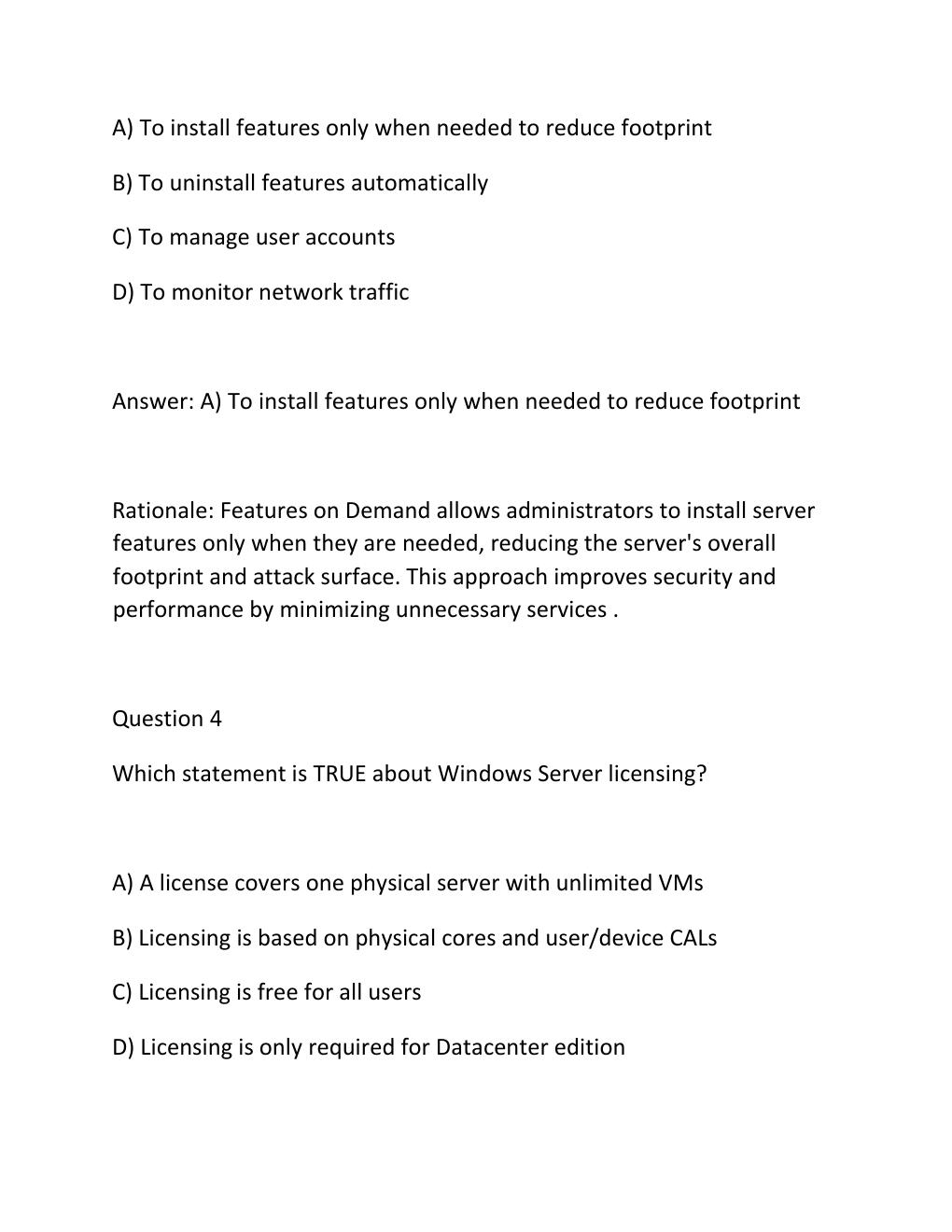 Preview page 3 of HYBRID SERVER PRO CORE CERTIFICATION Complete Practice Test Bank 300 Exam