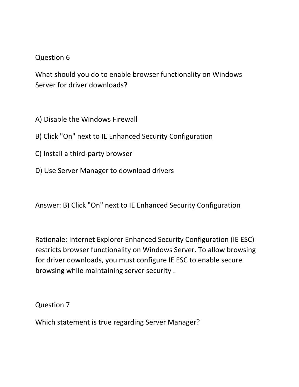 Preview page 5 of HYBRID SERVER PRO CORE CERTIFICATION Complete Practice Test Bank 300 Exam