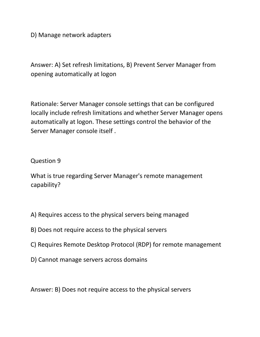 Preview page 7 of HYBRID SERVER PRO CORE CERTIFICATION Complete Practice Test Bank 300 Exam