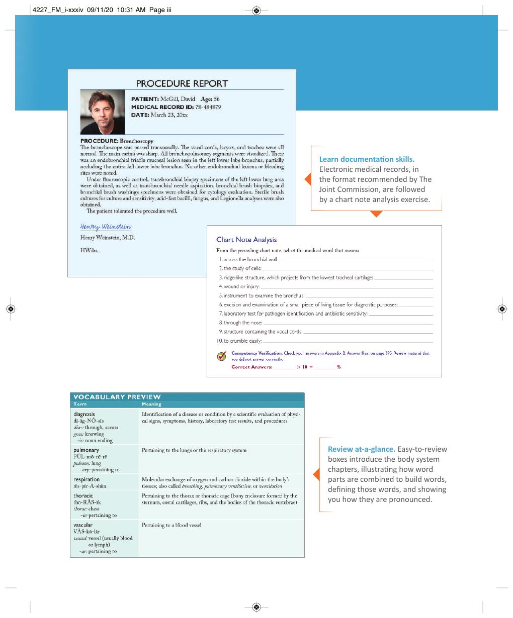 Preview page 4 of eBook Medical Terminology Express 3rd