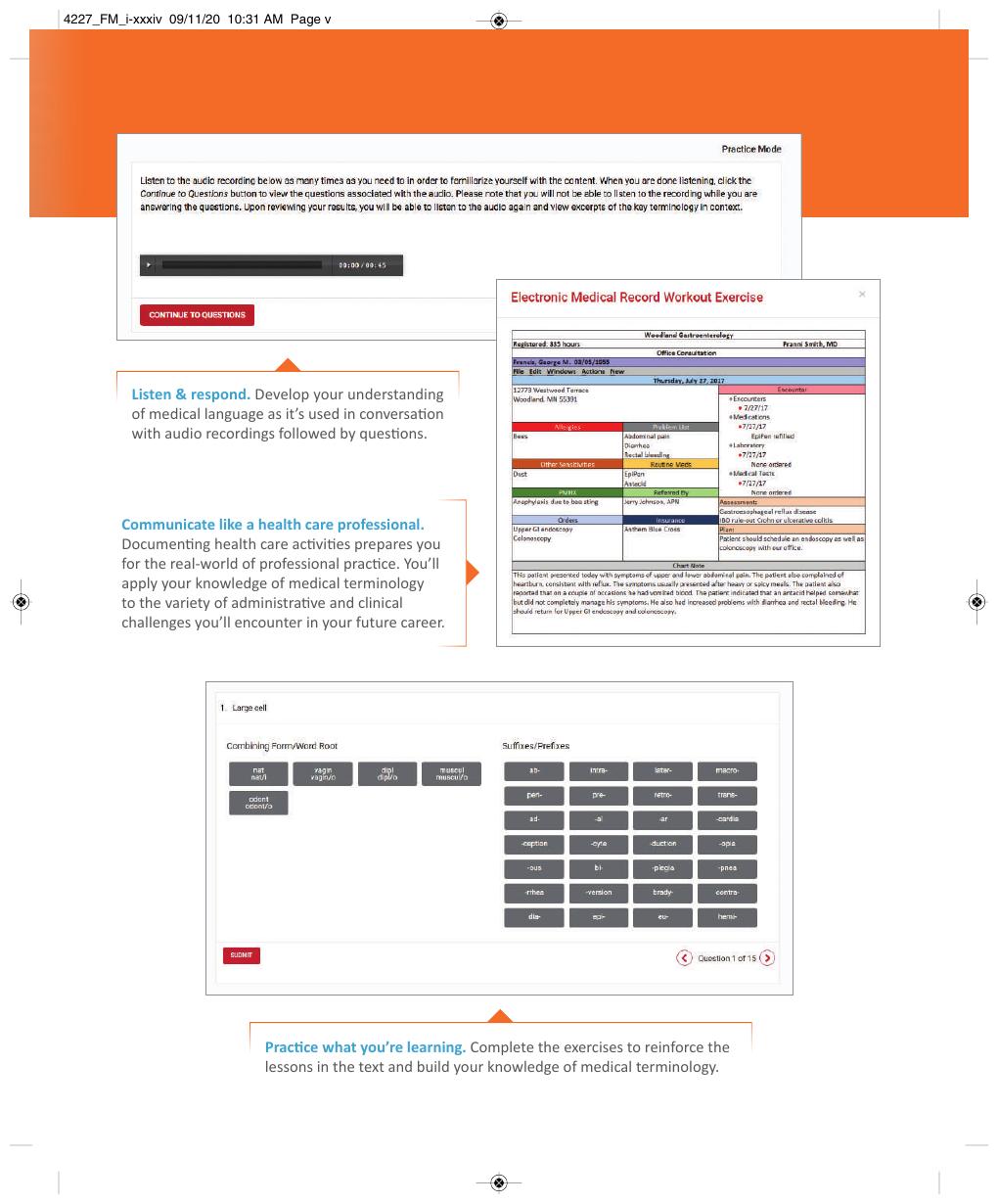 Preview page 6 of eBook Medical Terminology Express 3rd