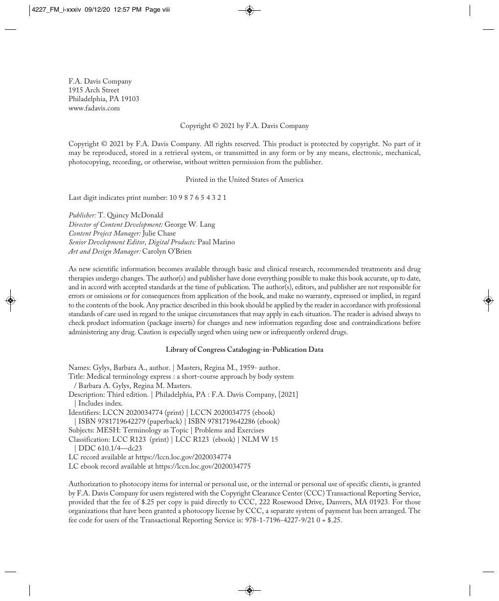 Preview page 9 of eBook Medical Terminology Express 3rd