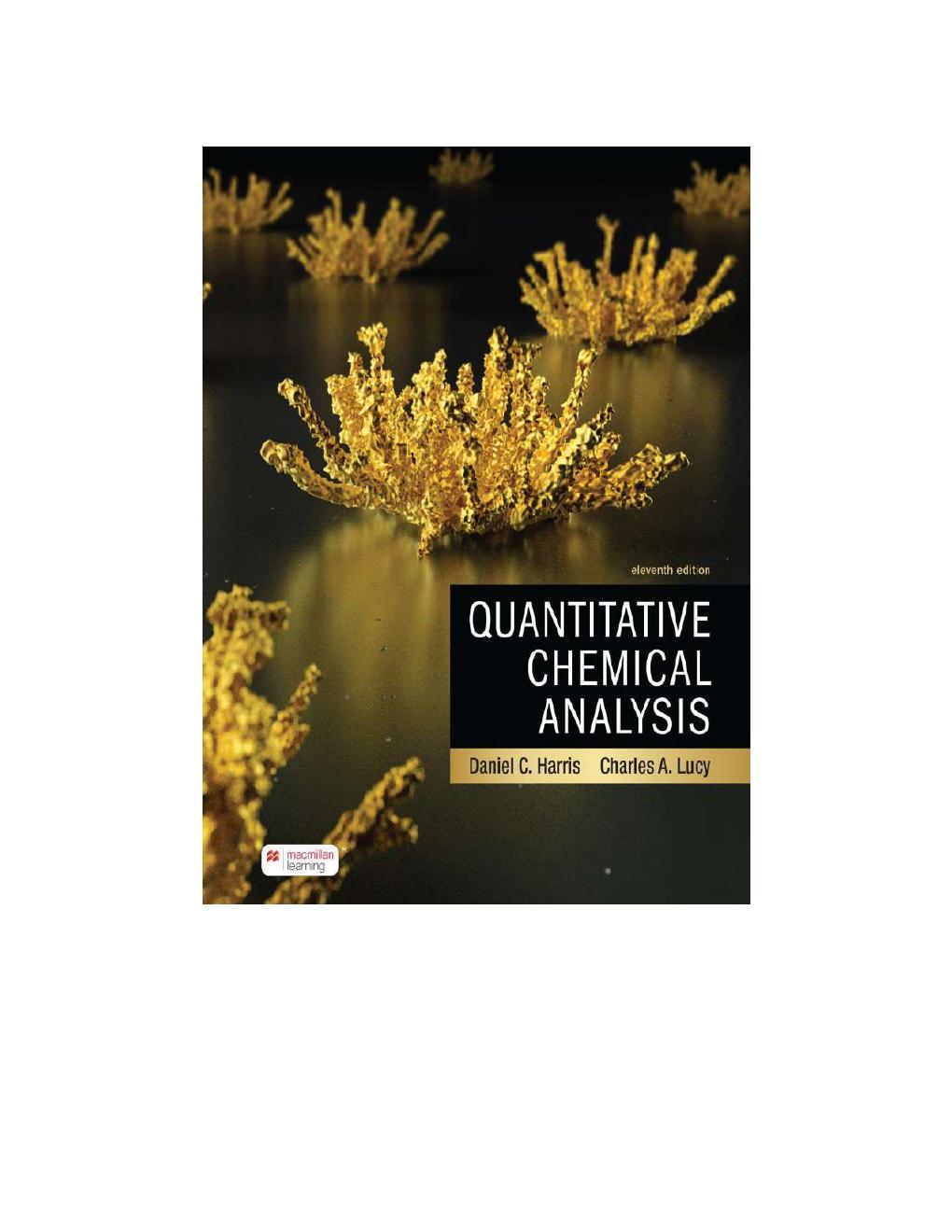 Preview page 2 of Quantitative Chemical Analysis 11th Edition By Daniel Harris, Charles Lucy eBook