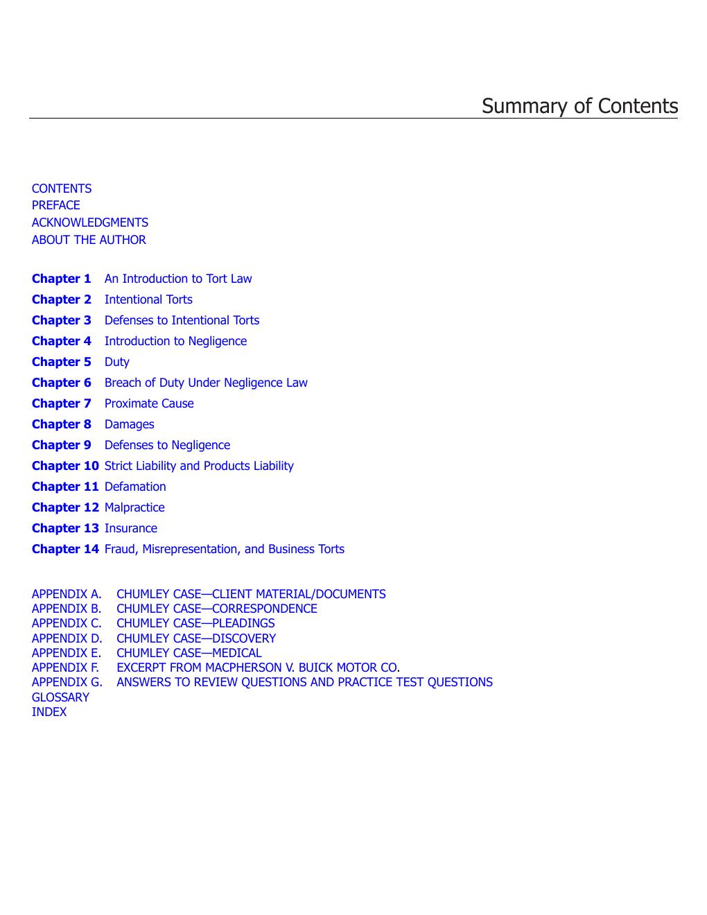 Preview page 7 of Tort Law for Paralegals 8th Neal Bevans  eBook