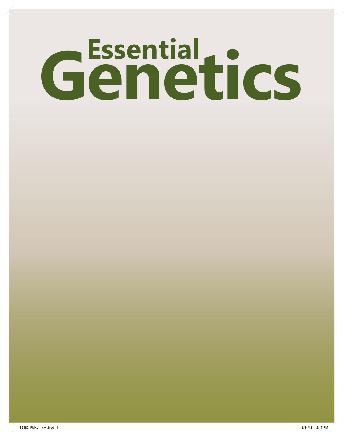 Preview page 2 of Essential Genetics A Genomics Perspect 6th Edition By Daniel Hartl eBook