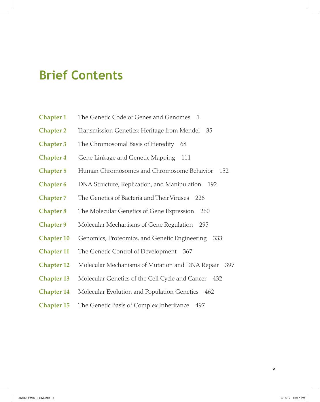 Preview page 6 of Essential Genetics A Genomics Perspect 6th Edition By Daniel Hartl eBook