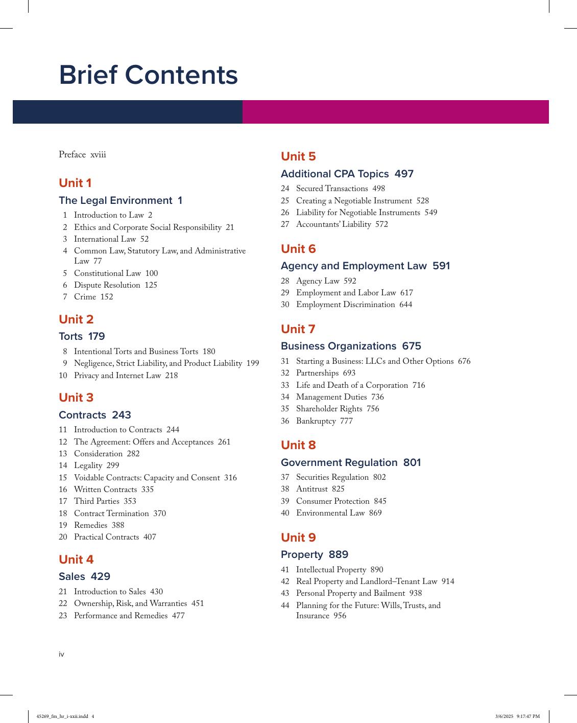 Preview page 5 of Essentials of Business Law 8th Edition By Jeffrey Beatty, Susan Samuelson eBook