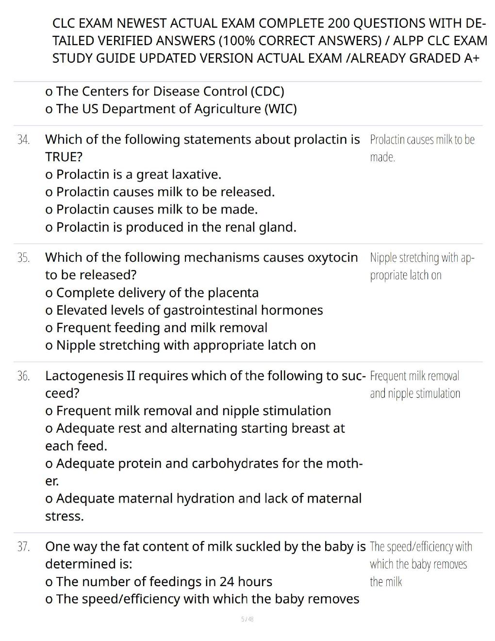 Preview page 5 of CLC Exam 2026 – 200 Practice Questions with Detailed Answers & Comprehensive ALPP CLC Study Guide