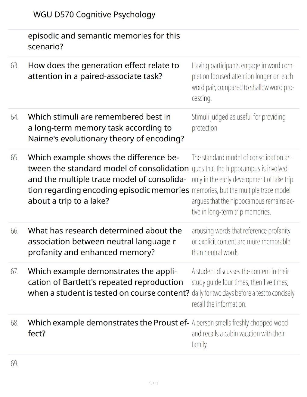Preview page 10 of WGU D570 Cognitive Psychology 2026 – Comprehensive Study Guide, Practice Questions & Exam Preparation