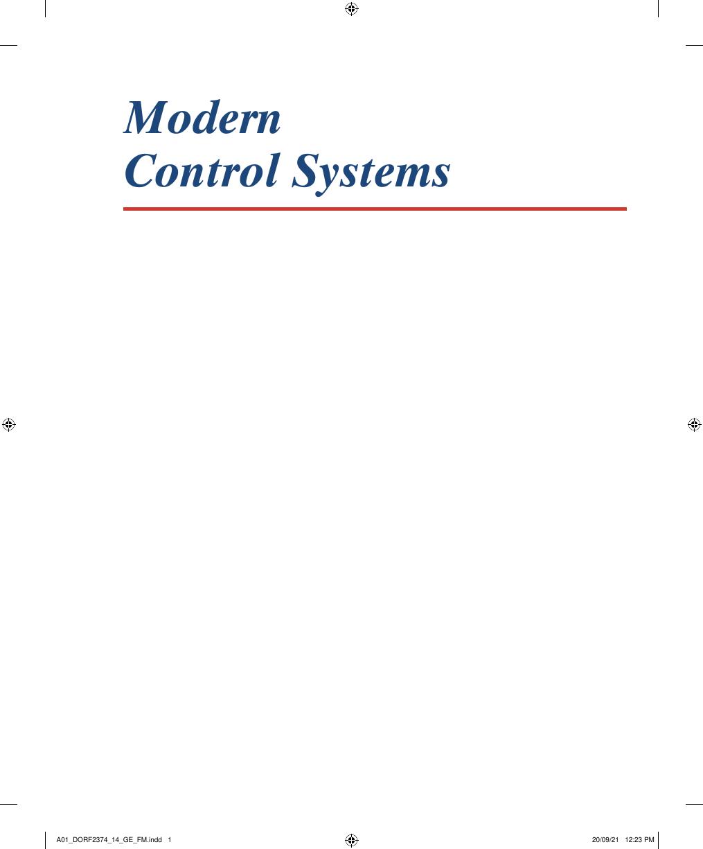 Preview page 2 of Modern Control Systems 14th Global Edition By  Richard C Dorf; Robert H Bishop