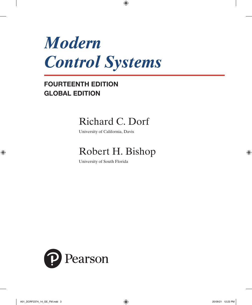 Preview page 4 of Modern Control Systems 14th Global Edition By  Richard C Dorf; Robert H Bishop