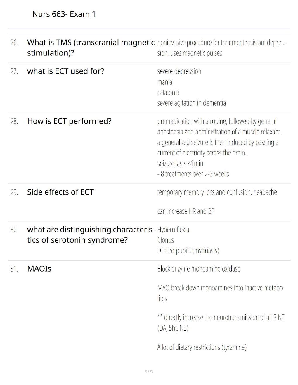 Preview page 5 of NURS 663 Exam 1 – Comprehensive Nursing Questions, Answers & Exam Preparation Guide