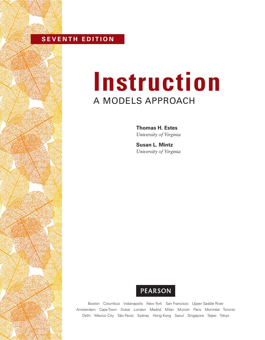 Preview page 2 of Instruction A Models Approach 7th Edition By Thomas Estes eBook