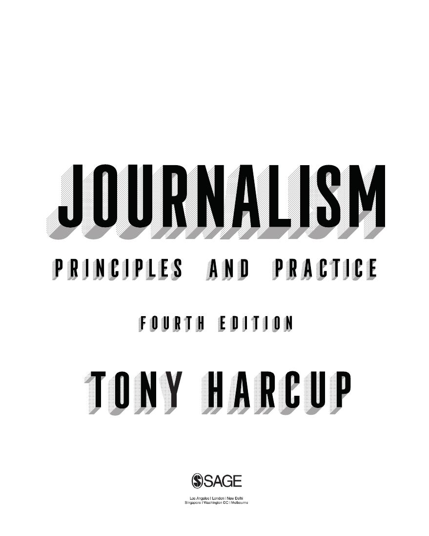 Preview page 4 of Journalism Principles and Practice 4th Edition By Tony Harcup eBook