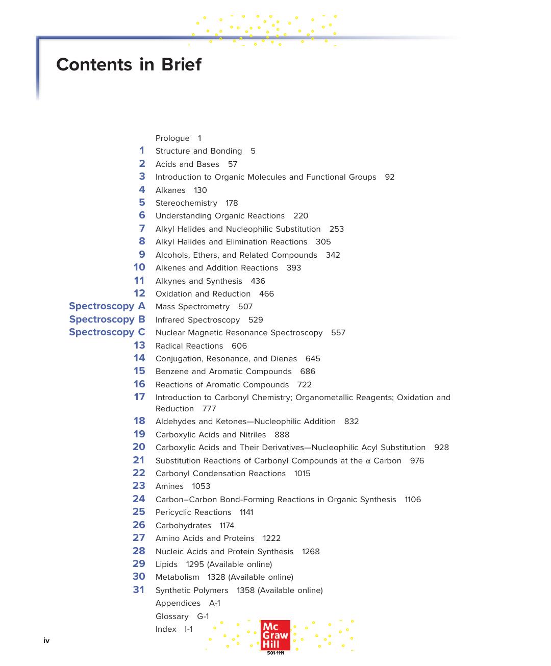 Preview page 5 of Organic Chemistry 7th Edition By Janice Gorzynski Smith eBook
