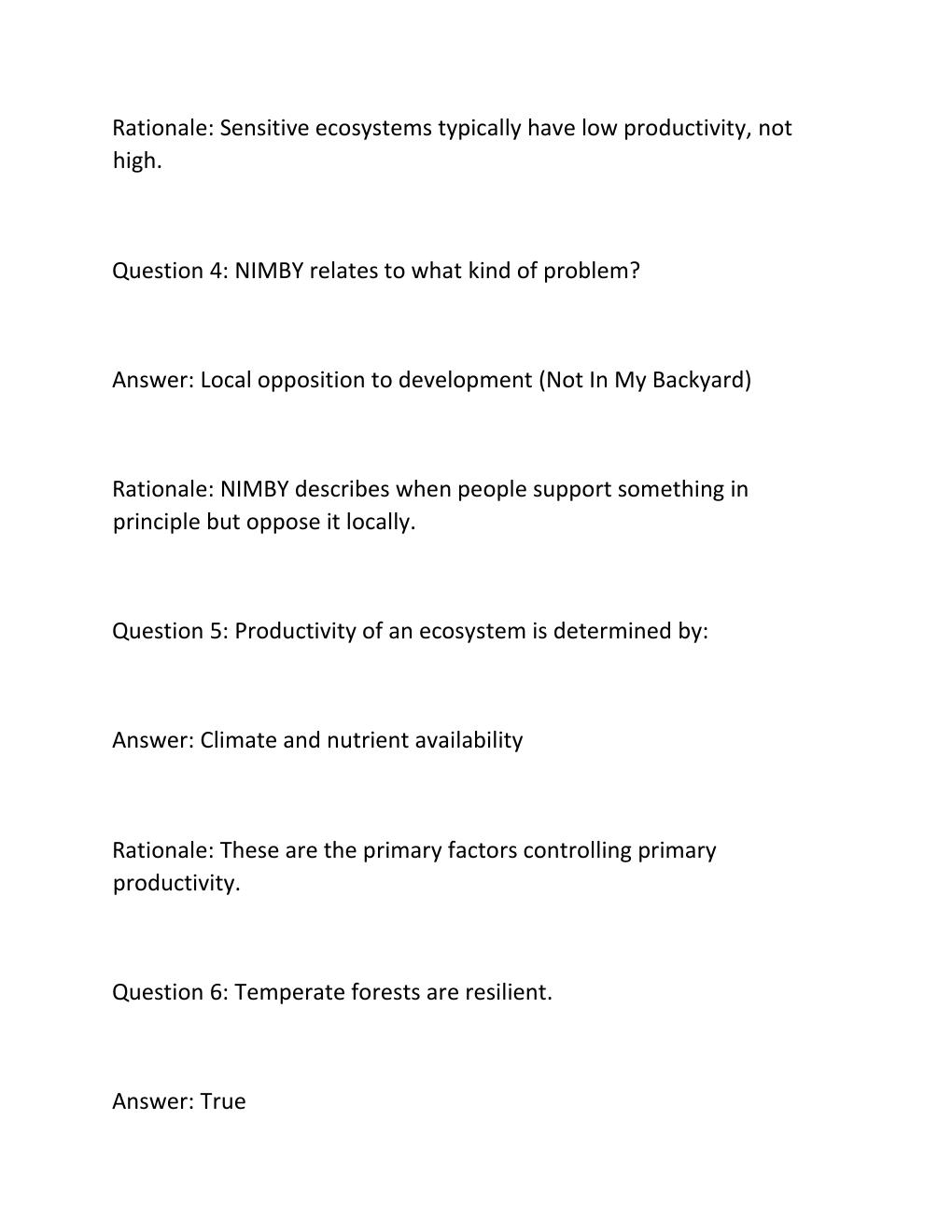 Preview page 3 of Bsc 340 final  assessment questions and answers with 100