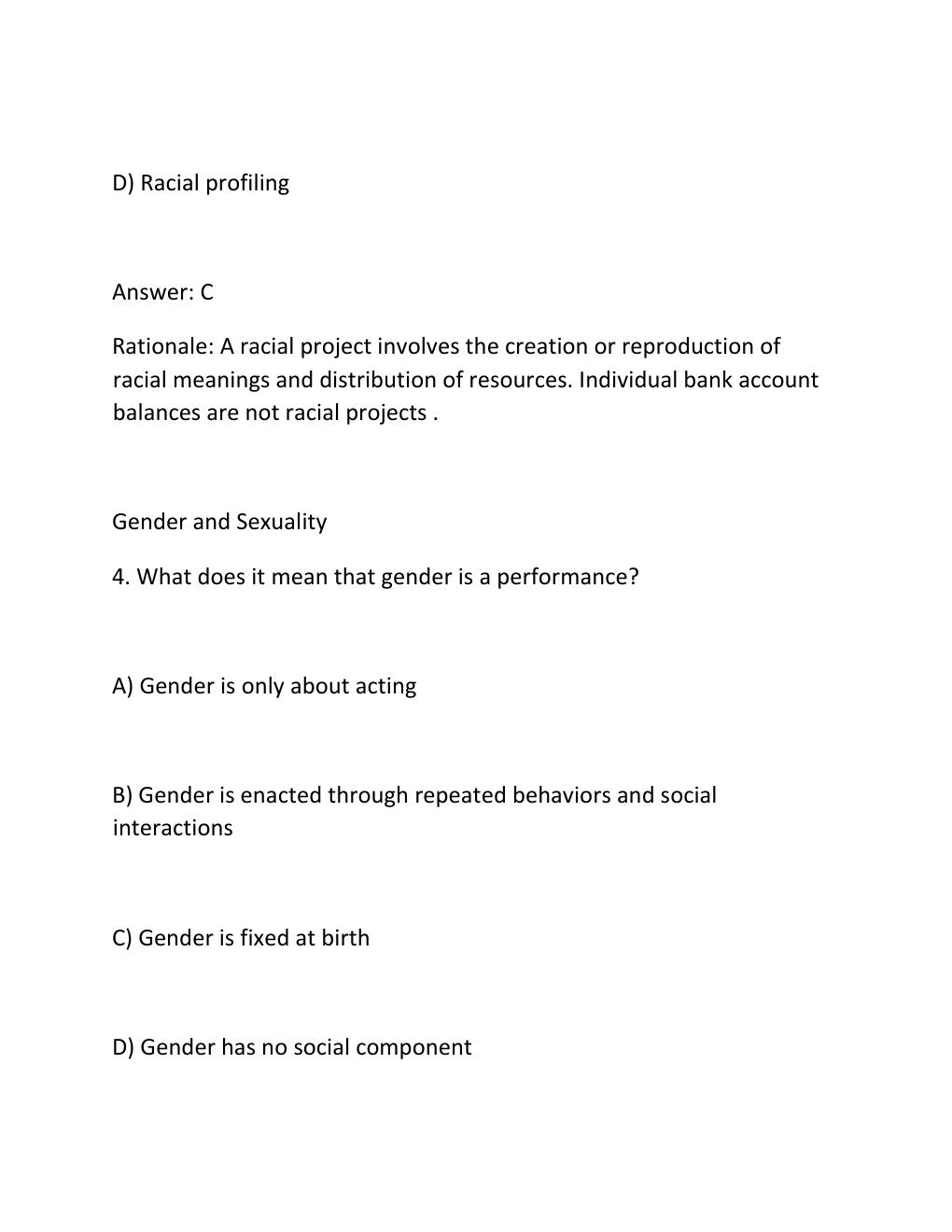 Preview page 3 of Soc 356 final study guide comprehensive questions and answers  correct answers
