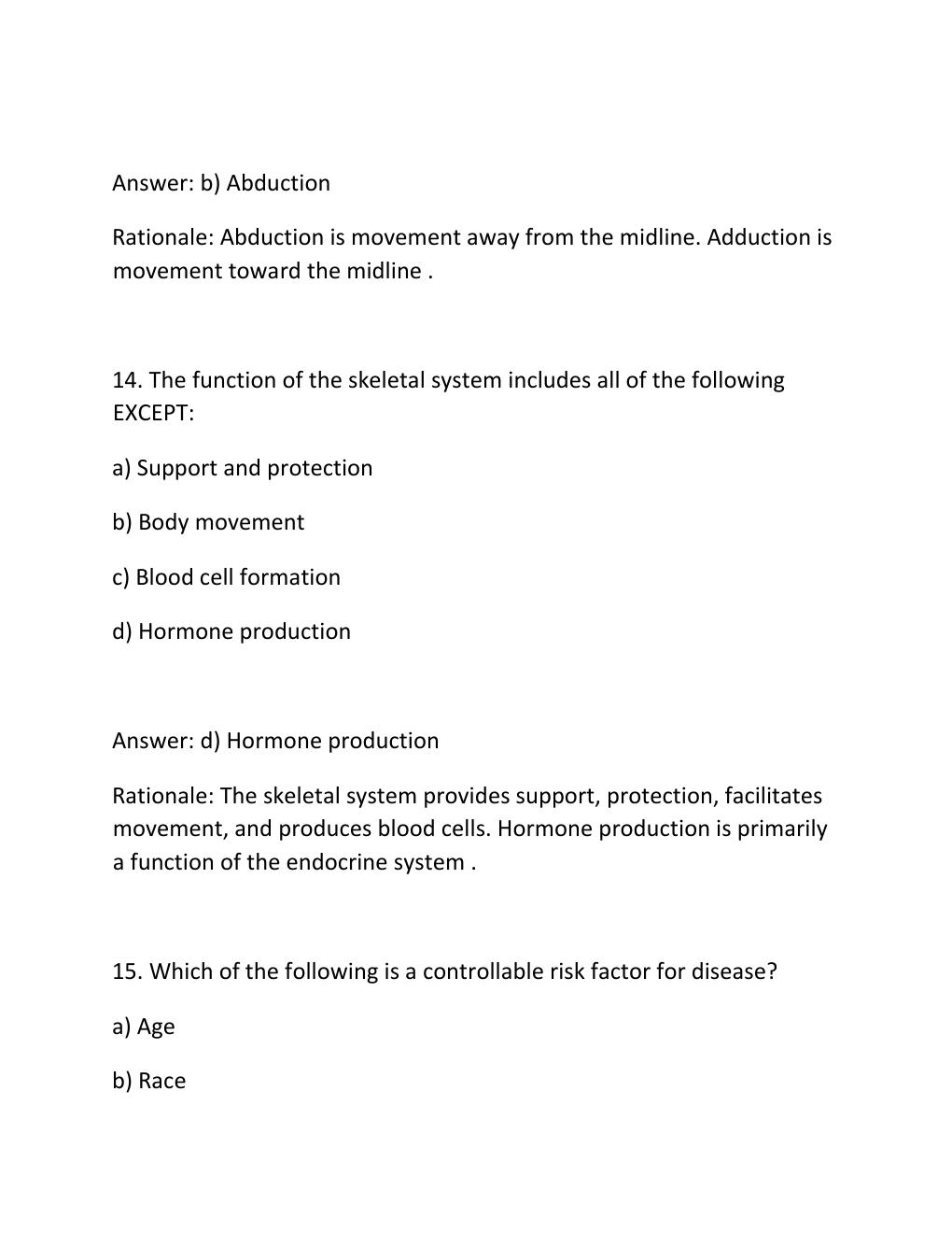 Preview page 8 of Study guide health science 2 comprehensive questions and answers