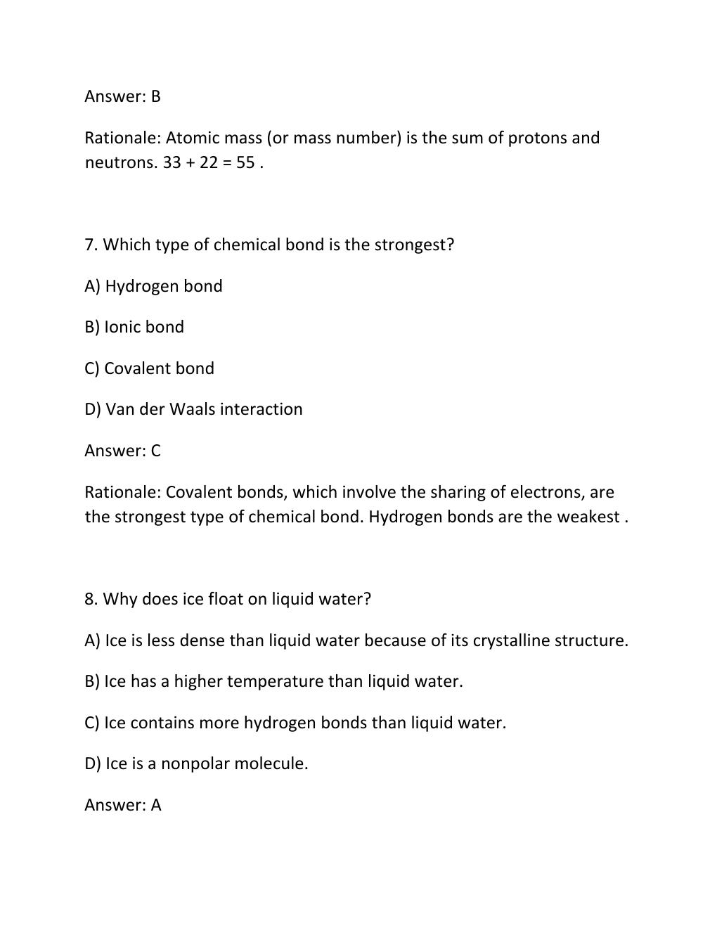 Preview page 4 of Bsc 108 yates test 1 comprehensive questions and answers with 100