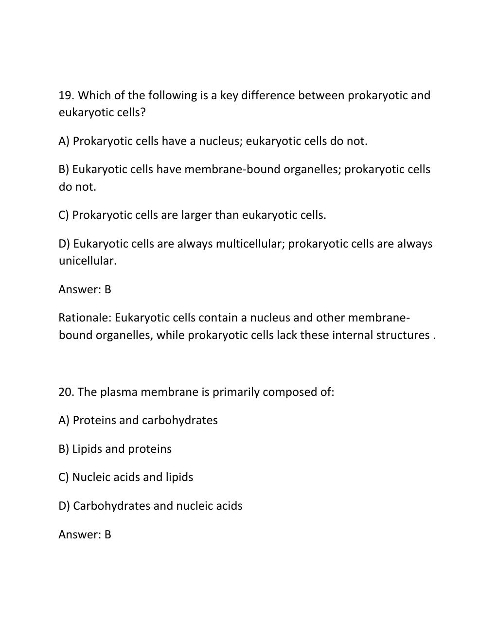 Preview page 10 of Bsc 108 yates test 1 comprehensive questions and answers with 100