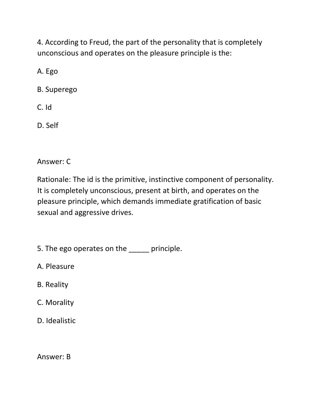 Preview page 3 of Psy 150 chapter 11 personality comprehensive questions and answers with 100