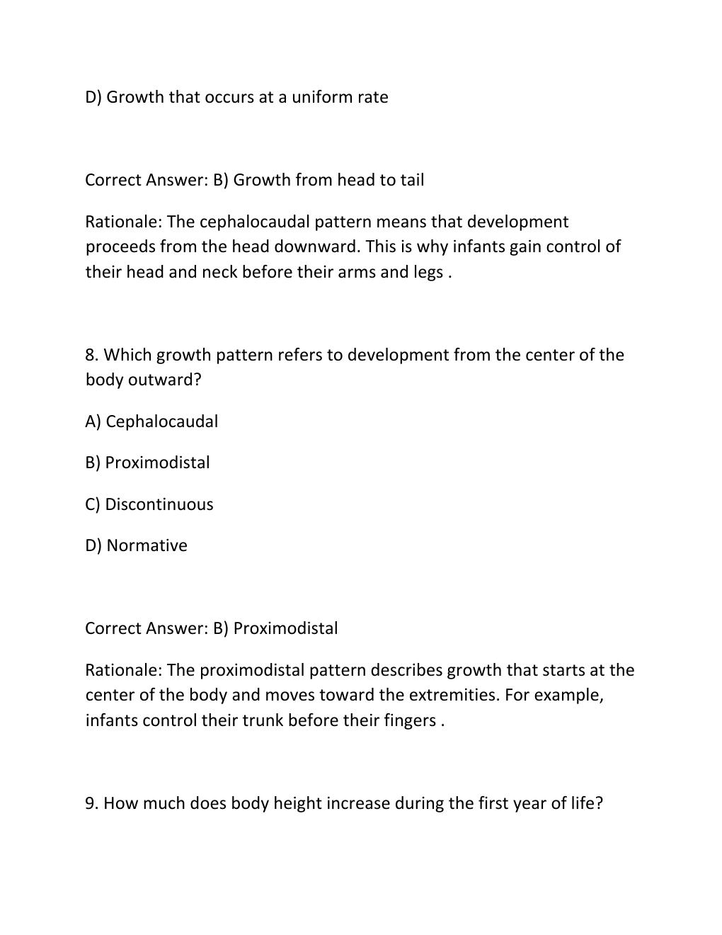 Preview page 5 of Chapter 4 physical development in infancy comprehensive questions and answers