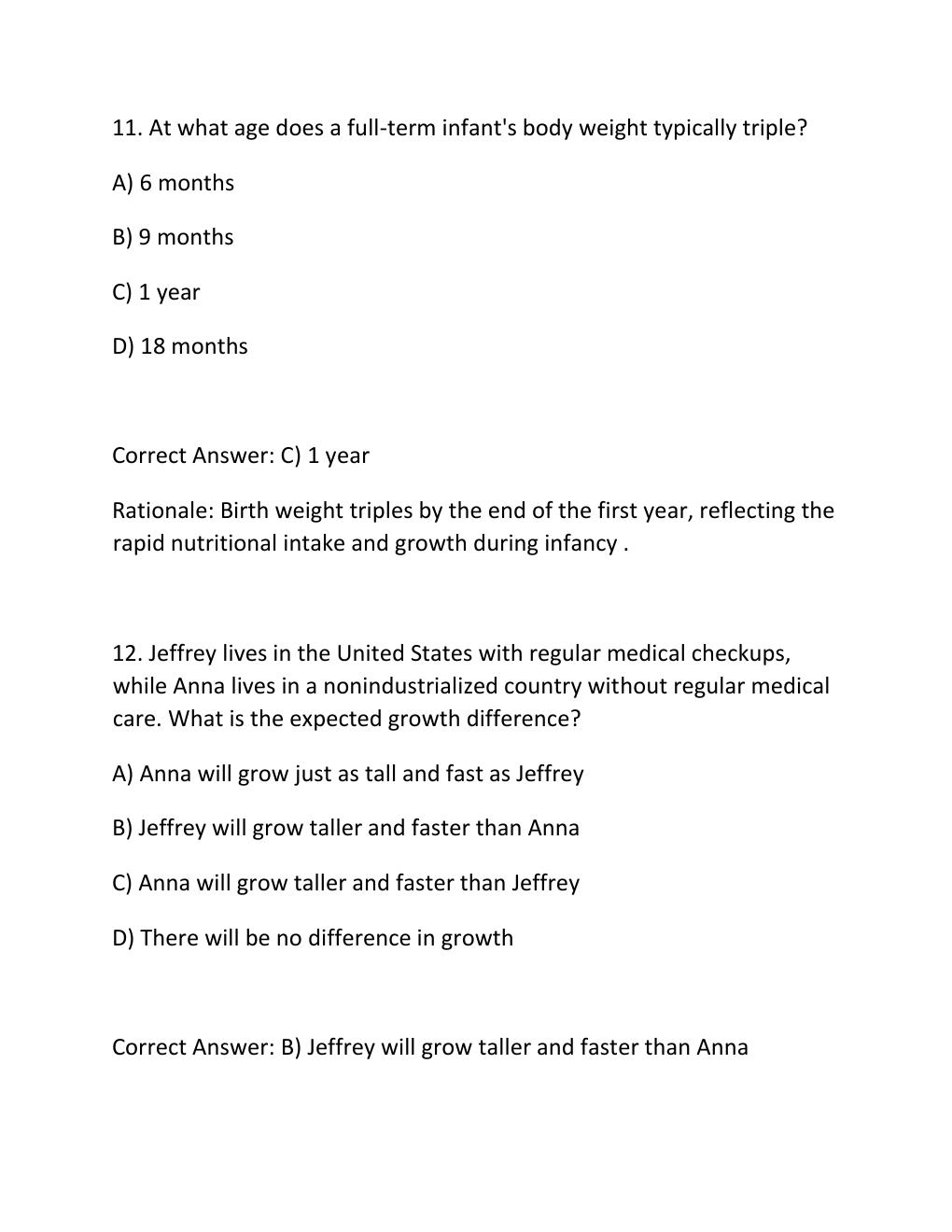 Preview page 7 of Chapter 4 physical development in infancy comprehensive questions and answers
