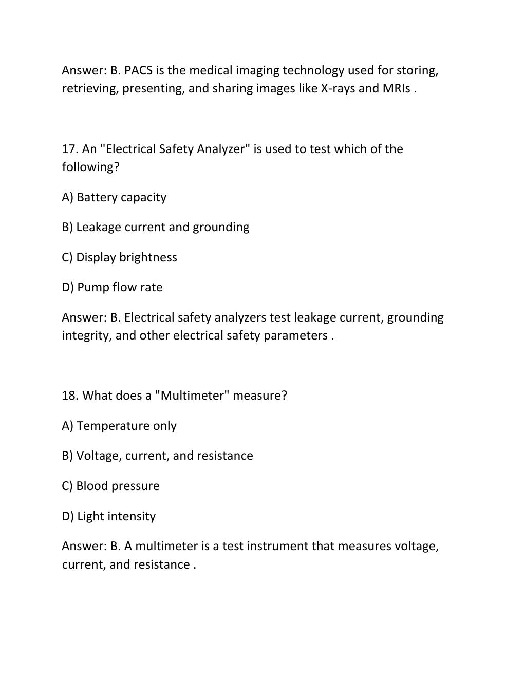Preview page 9 of Aami cabt study guide with complete solutions 100% verified!!! already graded a+ latest update!