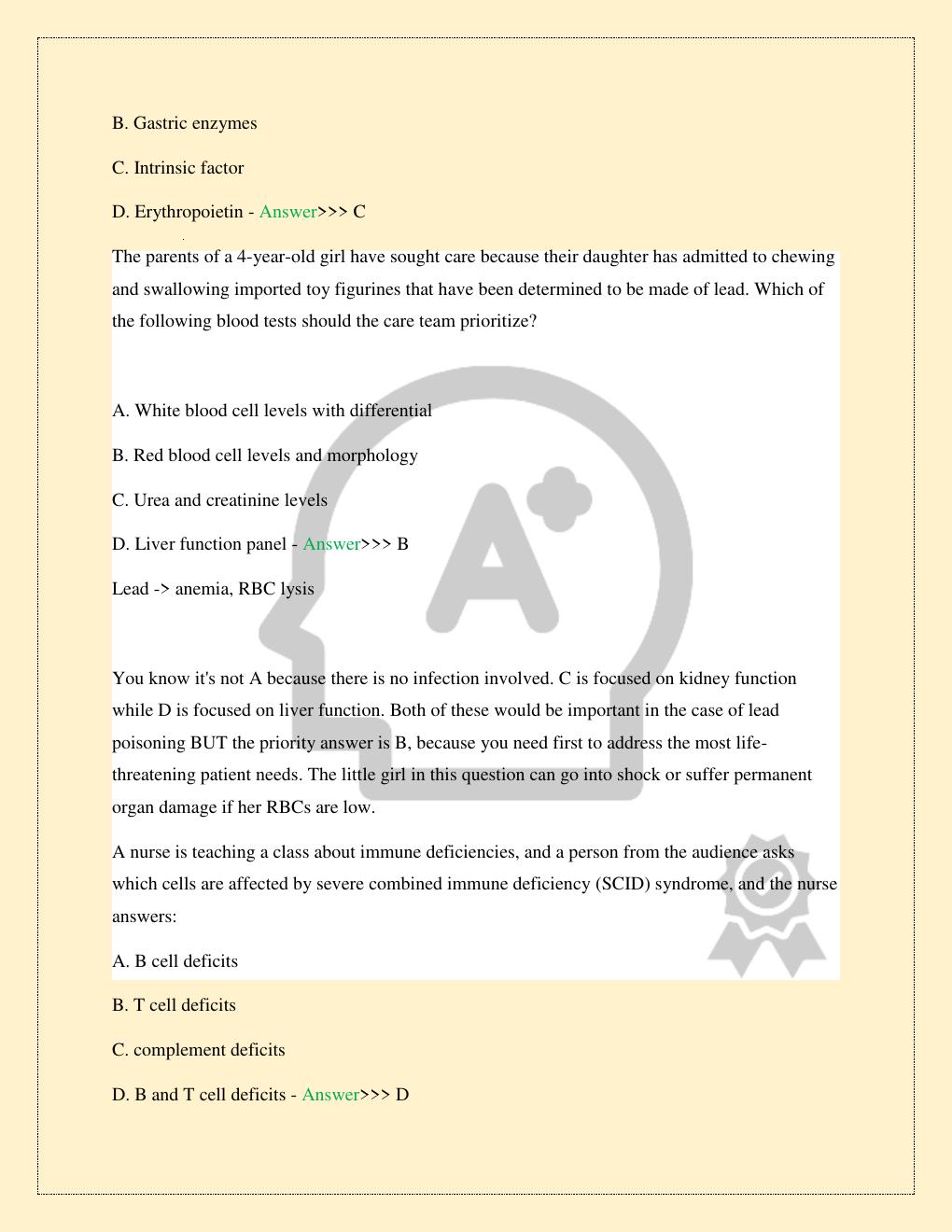 Preview page 3 of NR 222 PATHOPHYSIOLOGY PRACTICE EXAM 1 LATEST 2026/2027 COMPLETE STUDY QUESTIONS WITH CORRECT ANSWERS 100% TOP RATED | A