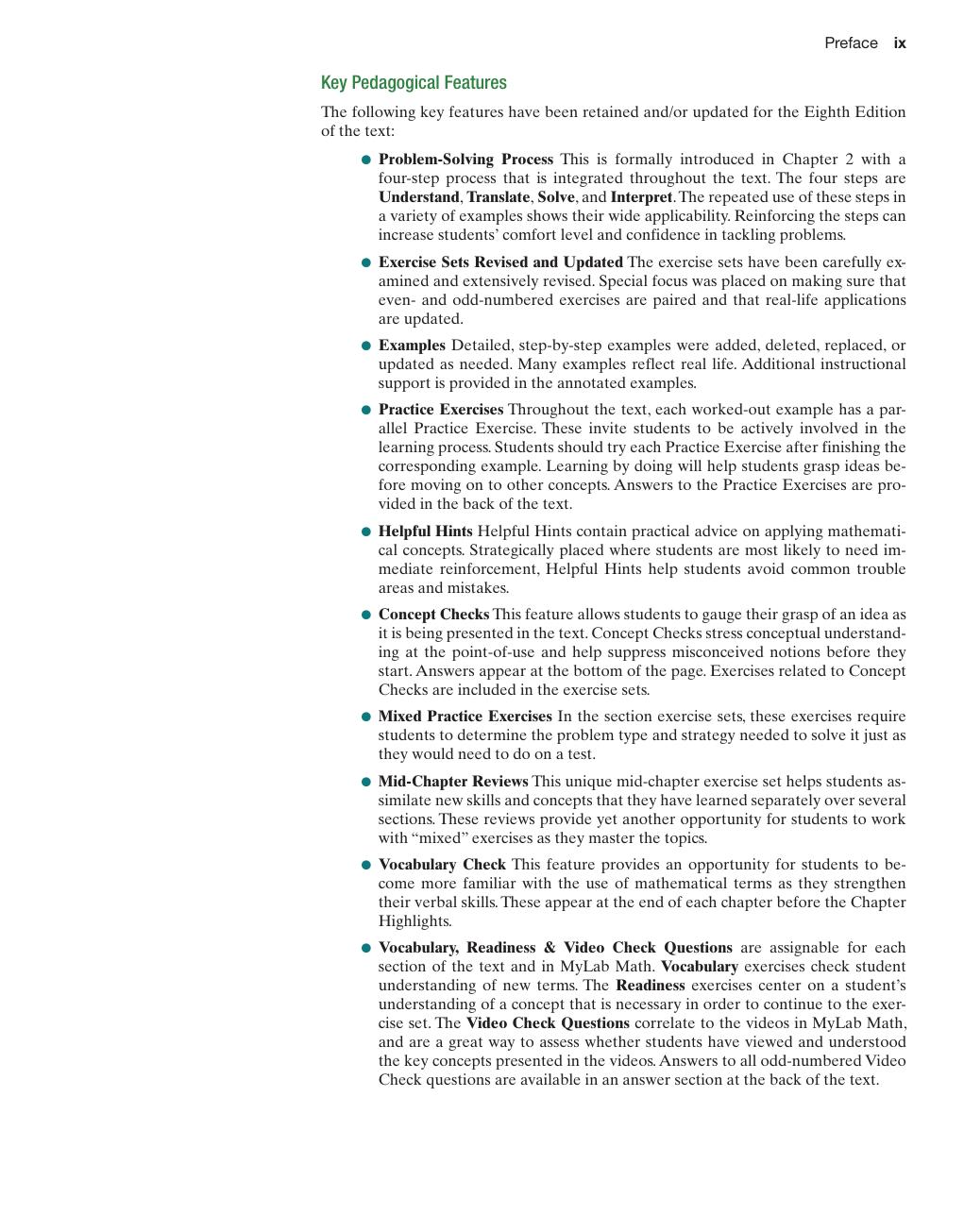 Preview page 10 of Beginning Algebra 8th Edition By Elayn Martin-Gay