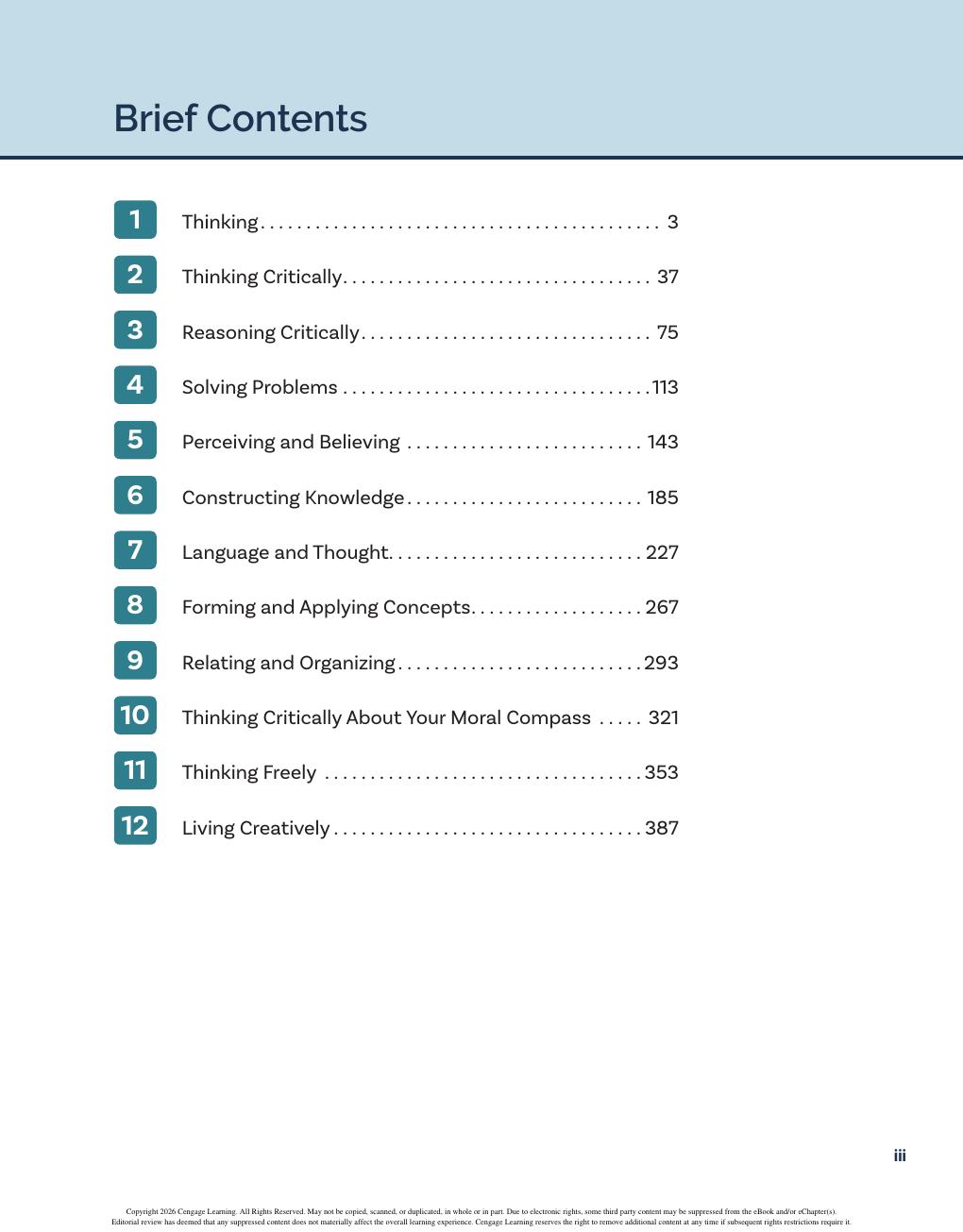 Preview page 5 of Thinking Critically 13th Edition By John Chaffee, Cheri Carr, Shannon Proctor