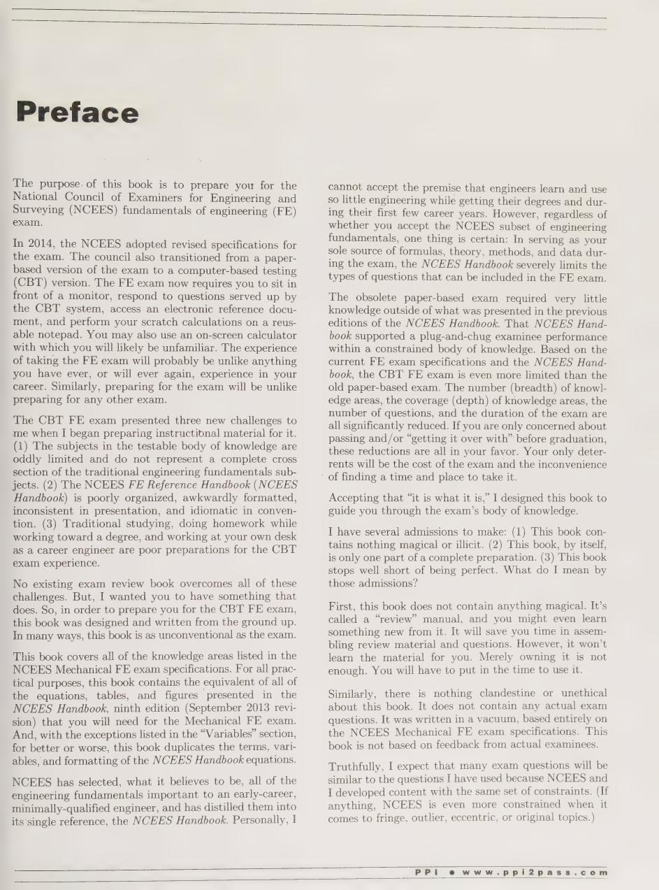 Preview page 10 of FE Mechanical Practice Problems 1st Edition By Michael R. Lindeburg