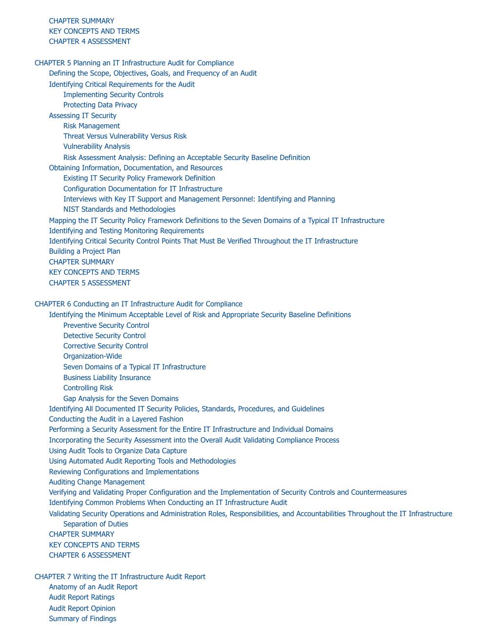 Preview page 10 of Auditing IT Infrastructures for Compliance 3rd Edition By Robert Johnson, Marty Weiss & Michael Solomon ISBN: 9781284236