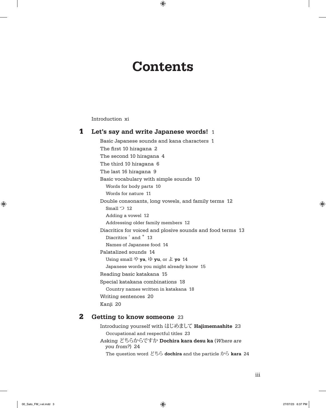 Preview page 6 of Practice Makes Perfect Basic Japanese Premium 3rd Edition By Eriko Sato ISBN: 978-1265106027