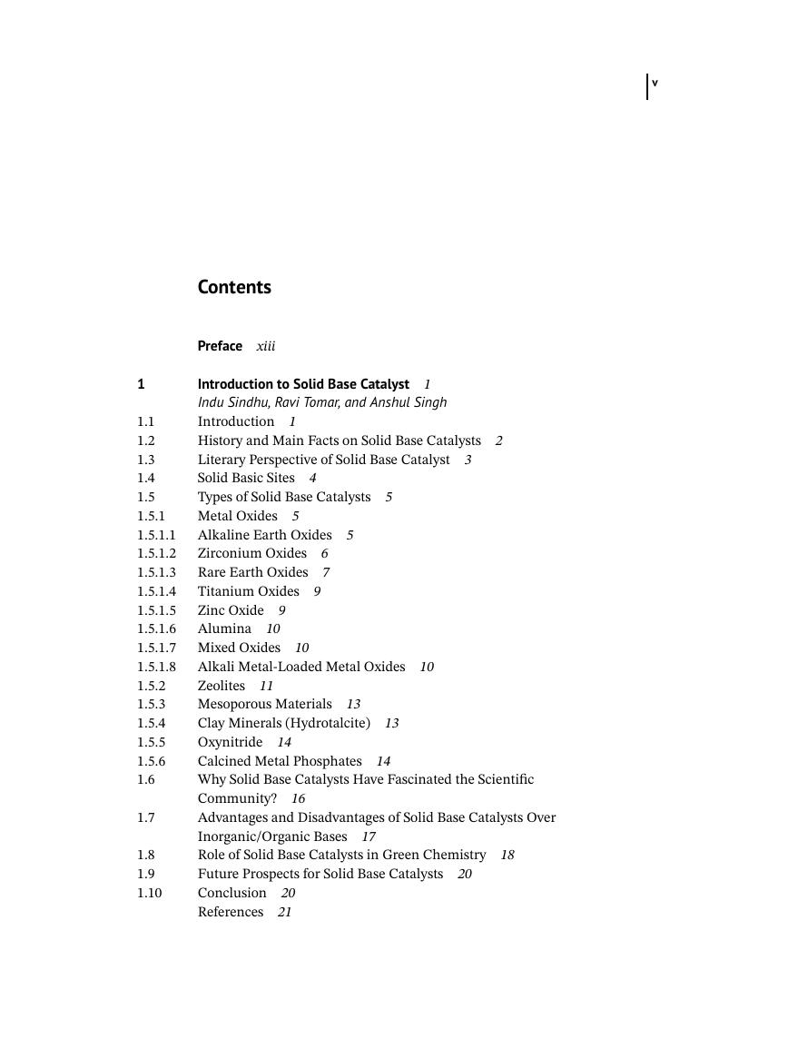 Preview page 5 of Solid Base Catalysts Synthesis Characterization and Applications 1st Edition By Ravi Tomar, K. K. Pant, Ramesh Chandra I