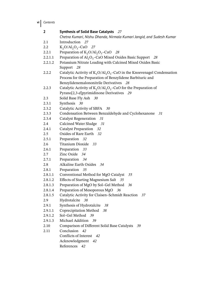 Preview page 6 of Solid Base Catalysts Synthesis Characterization and Applications 1st Edition By Ravi Tomar, K. K. Pant, Ramesh Chandra I
