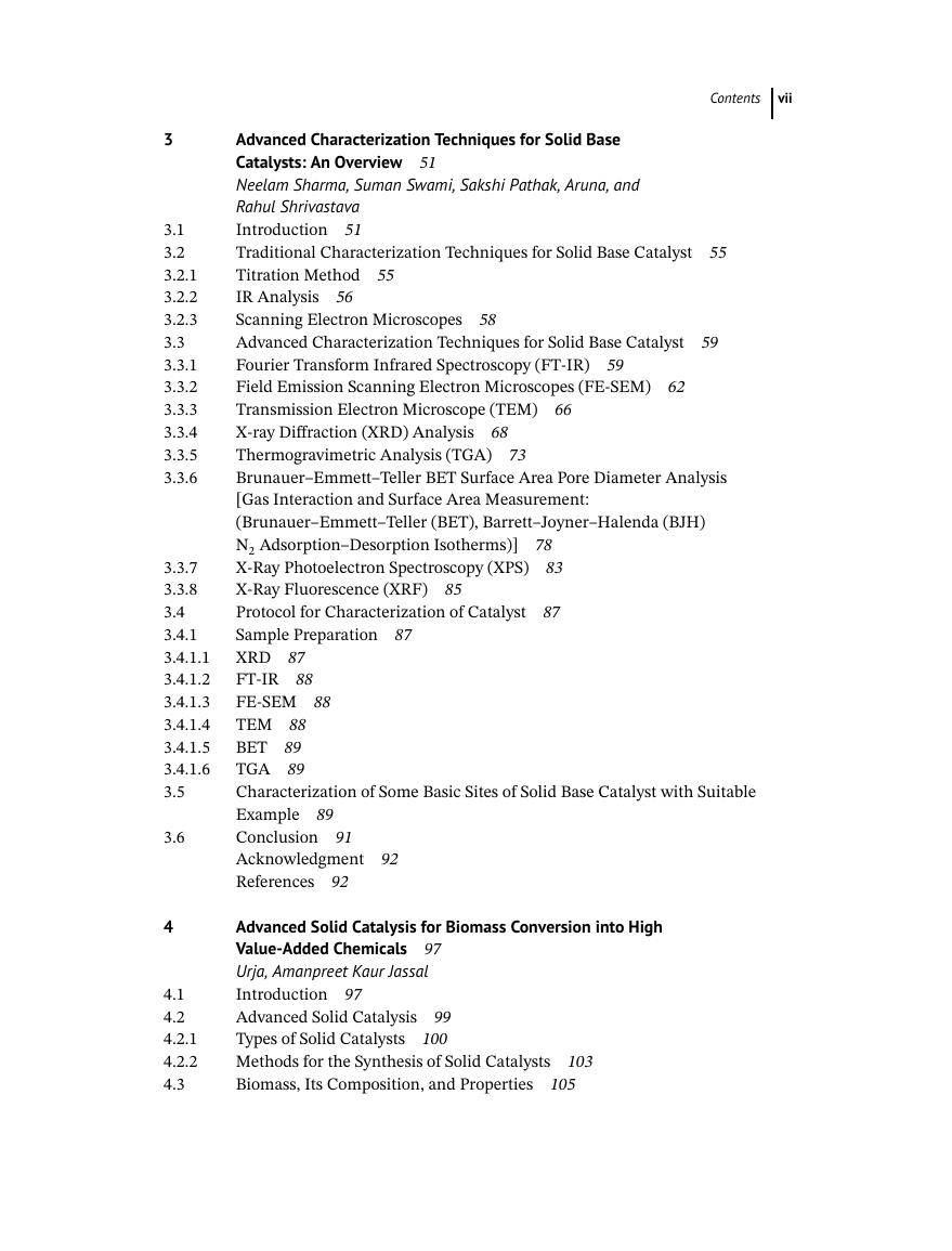 Preview page 7 of Solid Base Catalysts Synthesis Characterization and Applications 1st Edition By Ravi Tomar, K. K. Pant, Ramesh Chandra I