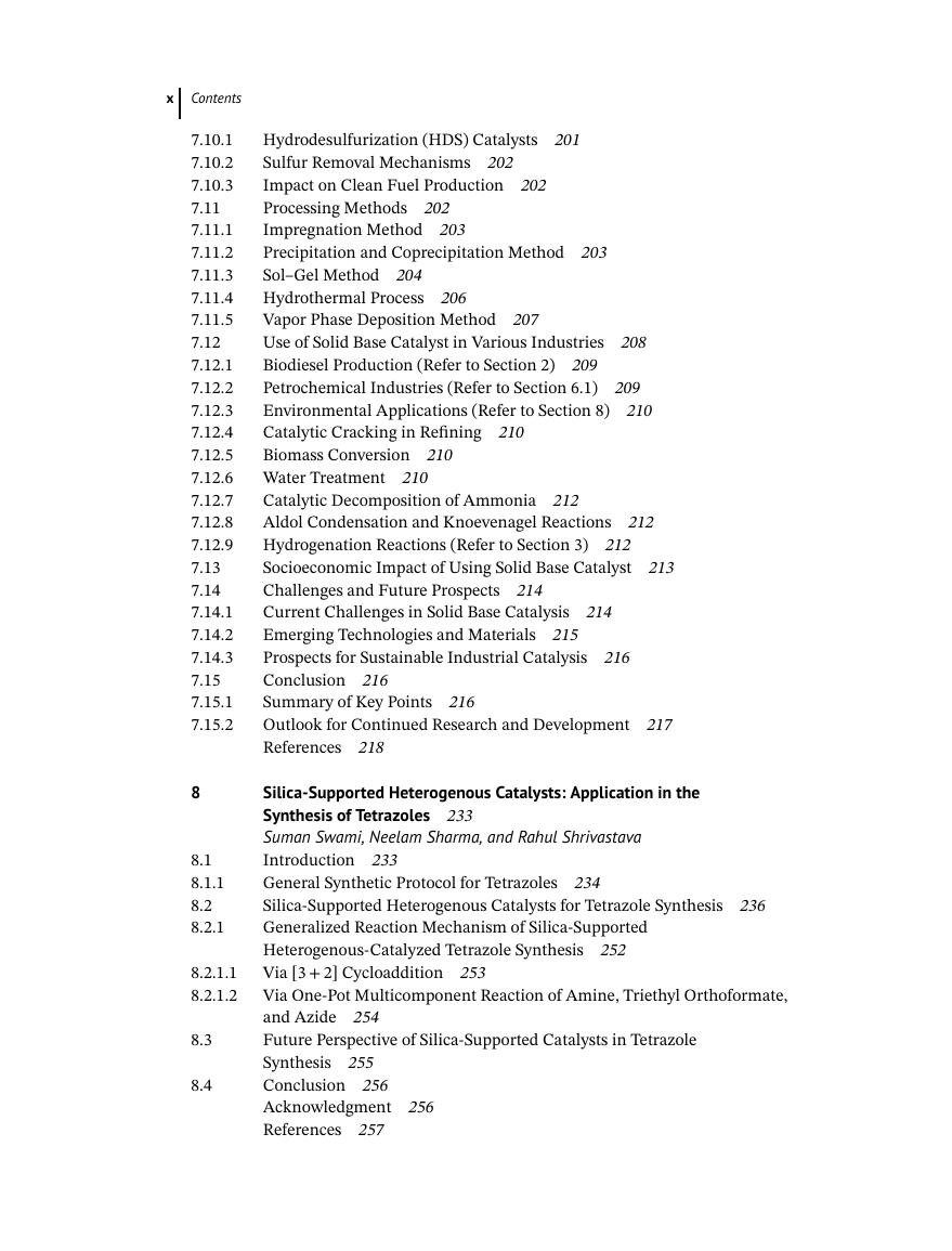 Preview page 10 of Solid Base Catalysts Synthesis Characterization and Applications 1st Edition By Ravi Tomar, K. K. Pant, Ramesh Chandra I