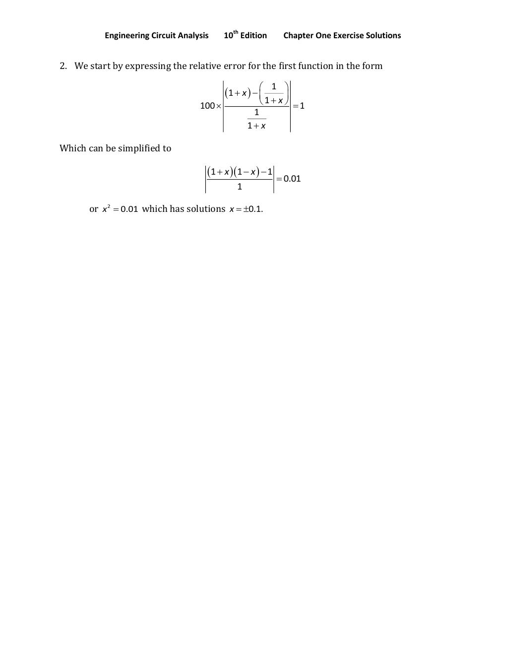 Preview page 2 of Solution Manual For Engineering Circuit Analysis 10th Edition by William H. Hayt - All Chapters (1-18) A+