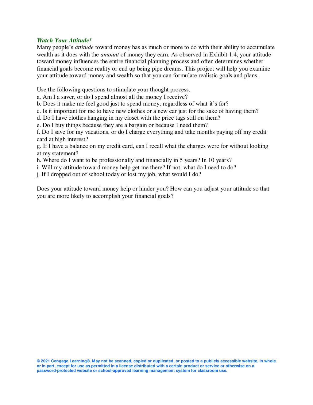 Preview page 7 of SOLUTION MANUAL FOR  Personal Financial Planning 15th Edition by Randy  Billingsley, Lawrence J. Gitman, Michael D. Joeh