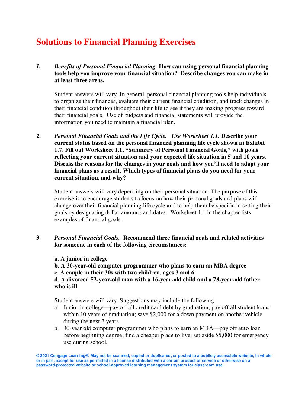 Preview page 8 of SOLUTION MANUAL FOR  Personal Financial Planning 15th Edition by Randy  Billingsley, Lawrence J. Gitman, Michael D. Joeh