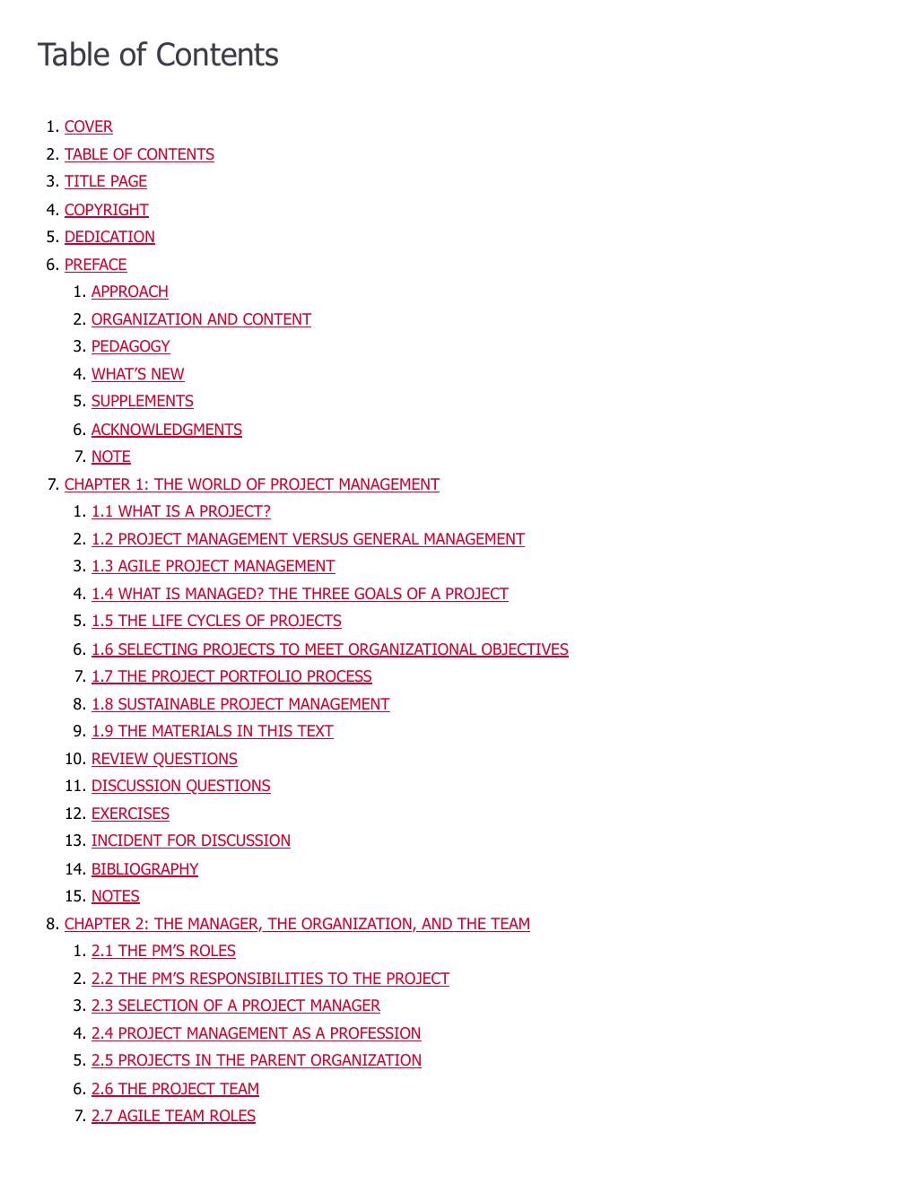Preview page 2 of Project Management in Practice 8th Edition By Jack Meredith, Scott Shafer eBook PDF