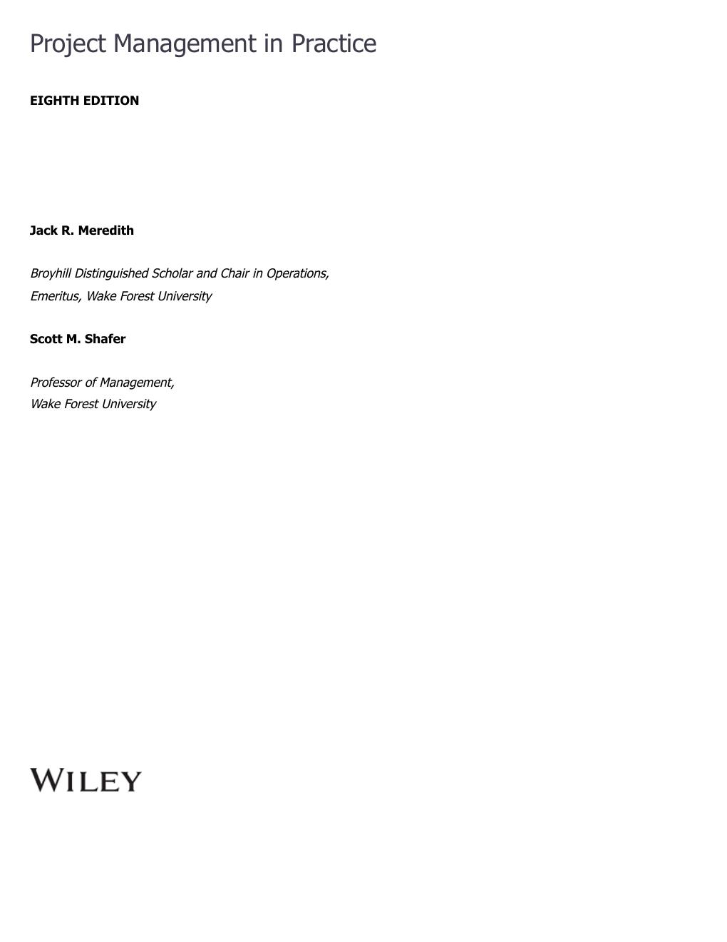 Preview page 10 of Project Management in Practice 8th Edition By Jack Meredith, Scott Shafer eBook PDF