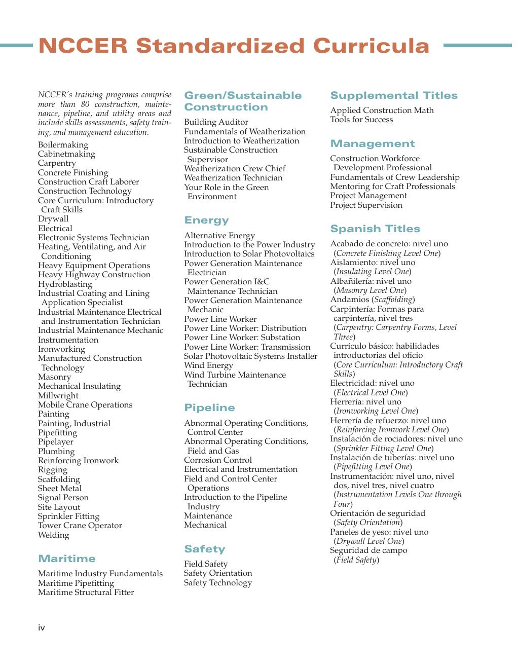 Preview page 7 of Safety Technology Trainee Guide 2nd Edition By NCCER eBook PDF