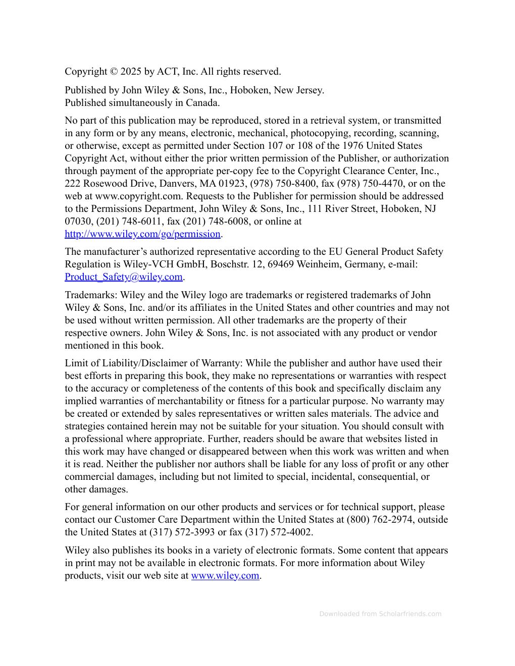 Preview page 5 of The Official ACT Prep Guide 2025-2026 By ACT Wiley eBook PDF