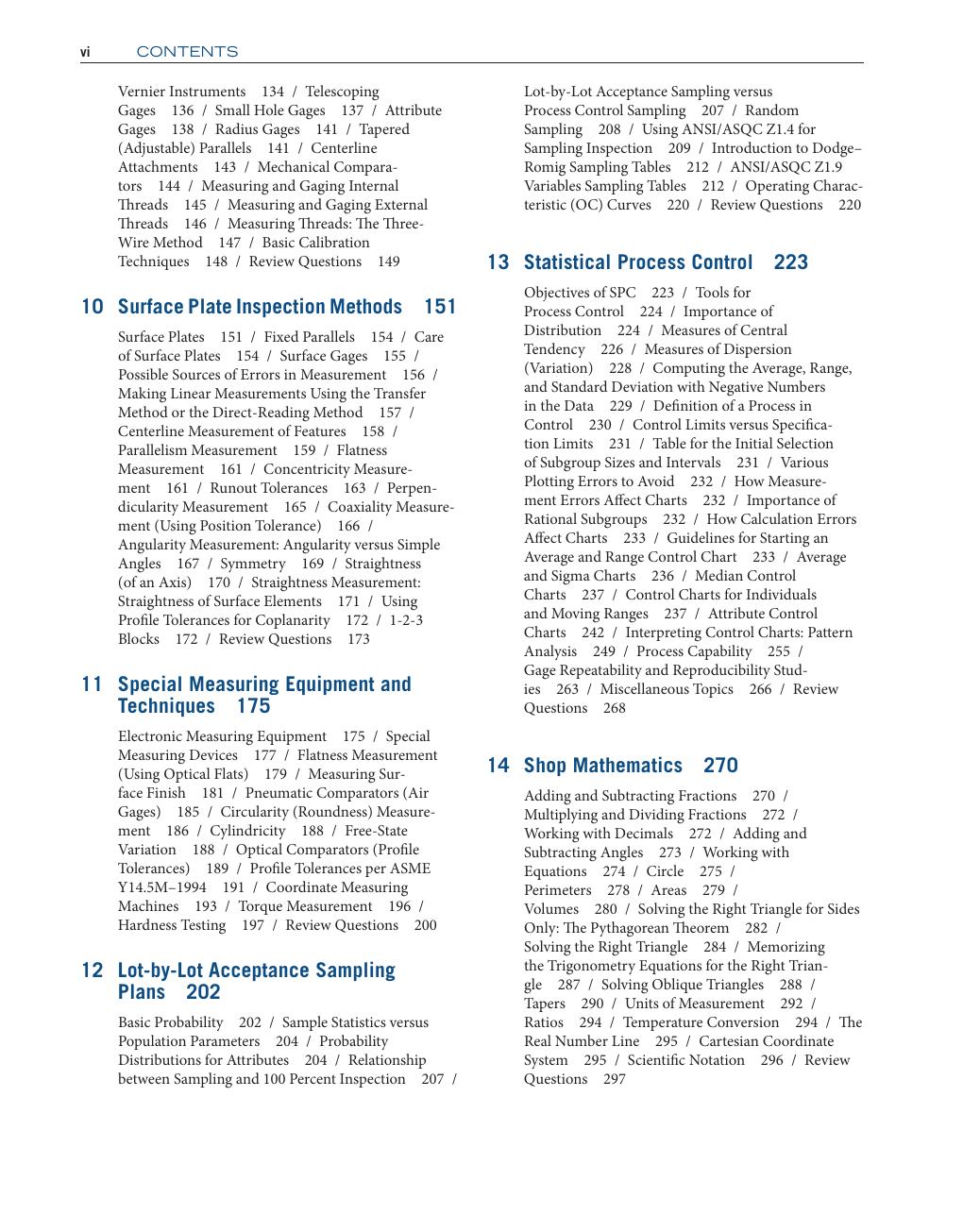 Preview page 7 of The Quality Technician's Handbook 6th Edition By Gary Griffith eBook PDF