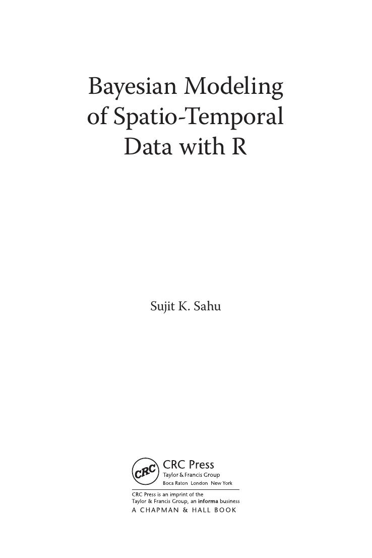 Preview page 4 of Bayesian Modeling of Spatio-Temporal Data with R (Chapman & Hall/CRC Interdisciplinary Statistics) by Sujit Sahu