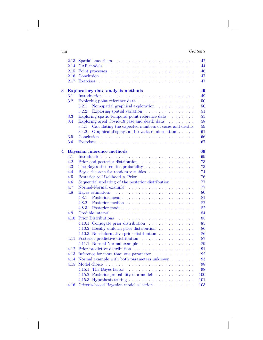 Preview page 9 of Bayesian Modeling of Spatio-Temporal Data with R (Chapman & Hall/CRC Interdisciplinary Statistics) by Sujit Sahu