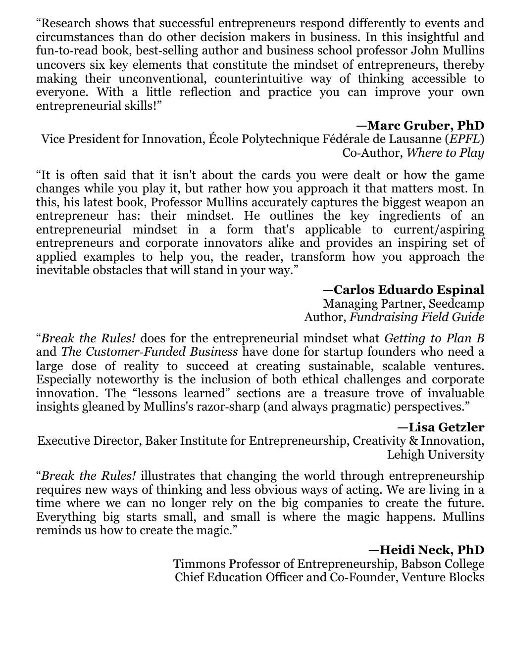 Preview page 6 of Break the Rules!_ The Six Counter-Conventional MindsThat Can Help Anyone Change the World - John Mullins