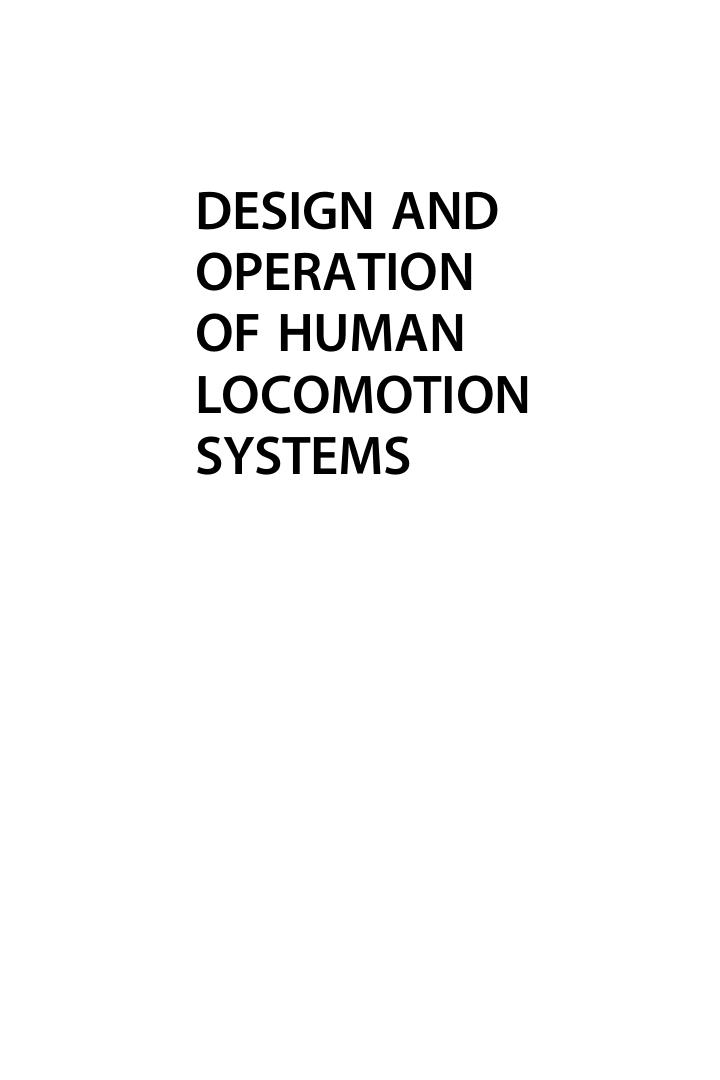 Preview page 2 of Design and Operation of Human Locomotion Systems 1st Edition by Marco Cecarelli, Giuseppe Carbone